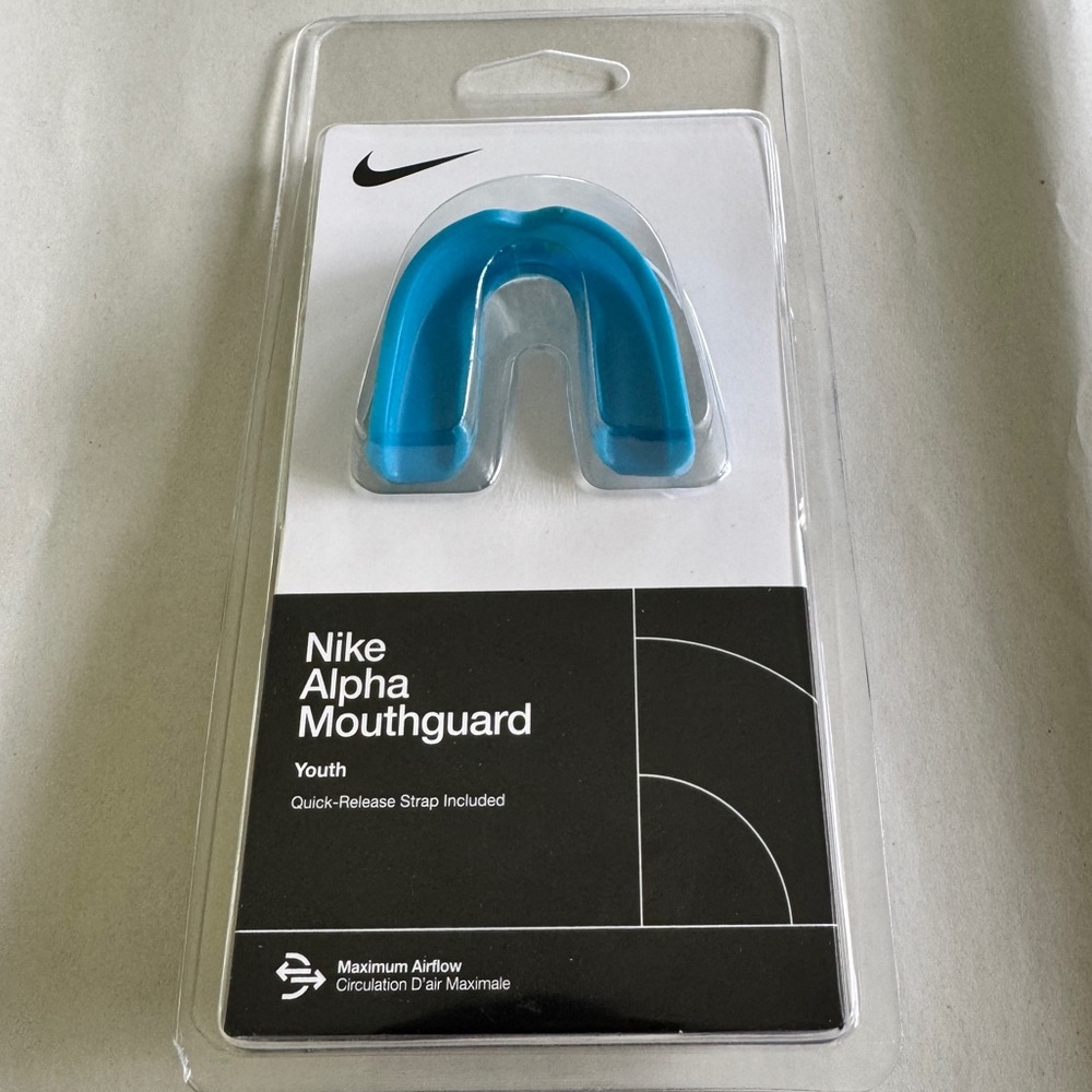 Nike Youth Alpha Mouthguard Quick Release Strap Moldable New